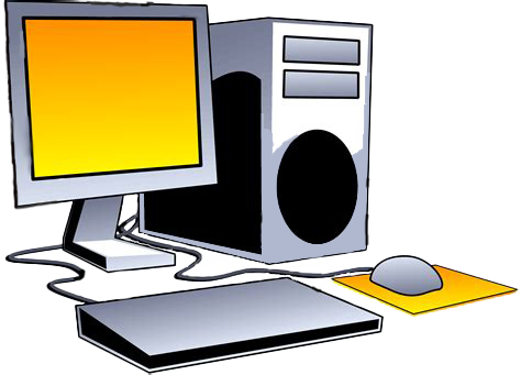 Monitor, computer, keyboard, mouse